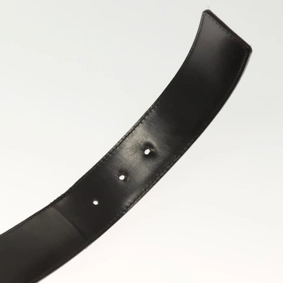 GUCCI Web Sherry Line Belt Leather 37"" Red Green 114984 Auth sw1387 - Picture 3 of 9